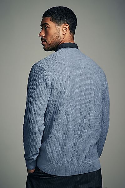 Next 2-in-1-Pullover Oxford-Pullover mit angedeutetem Hemd günstig online kaufen