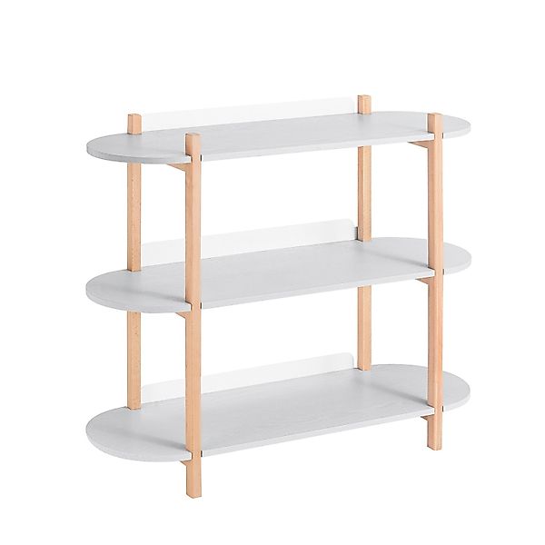 SoBuy Bücherregal Multifunktionales Regal Standregal mit 3 Ablagen HSTR01-H günstig online kaufen