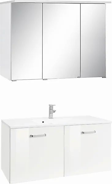 welltime Badmöbel-Set »Ravenna«, (2 St.), Breite 100 cm, mit gedämpften Sch günstig online kaufen