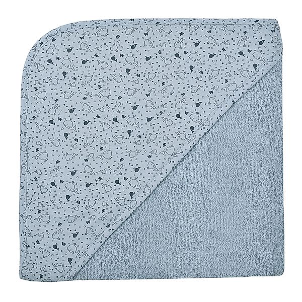Wörner Kapuzenhandtuch »Wal stahlblau Kapuzenbadetuch 100/100«, (1 St.), ob günstig online kaufen