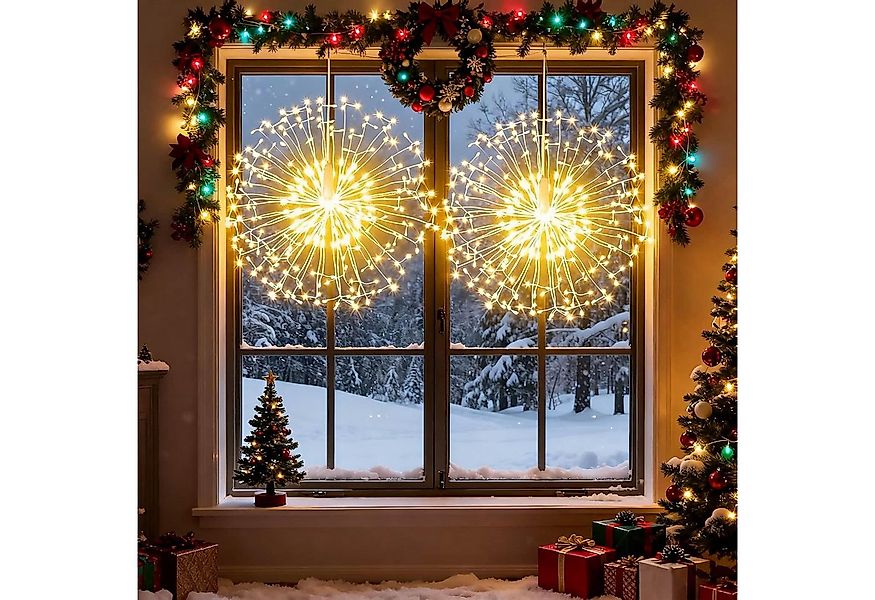 Lapamax LED-Lichterkette Feuerwerk Lichterkette Hängende,LED Weihnachtsbele günstig online kaufen