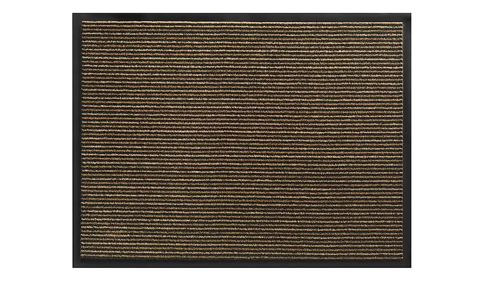 Fußmatte  Lines ¦ braun ¦ Synthetische Fasern ¦ Maße (cm): B: 80 Teppiche > günstig online kaufen