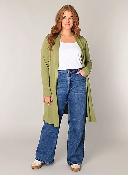 Base Level Curvy Longstrickjacke Figurumspielende, weiche Strickqualität günstig online kaufen