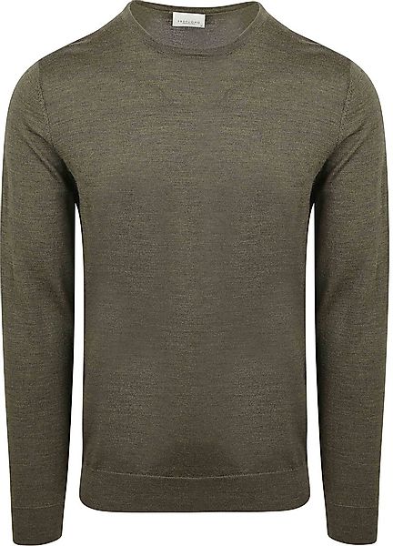 Profuomo Pullover Merinowolle Olive - Größe S günstig online kaufen