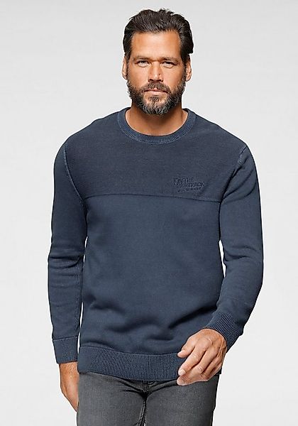 Arizona Rundhalspullover in gewaschener Qualität günstig online kaufen