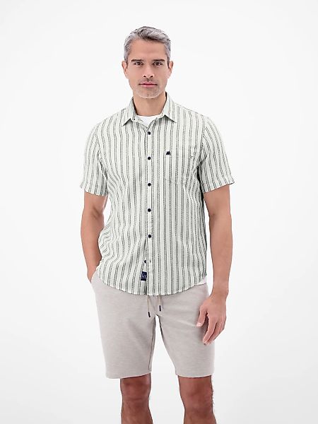 LERROS Kurzarmhemd gestreift, mit Knopfleiste günstig online kaufen