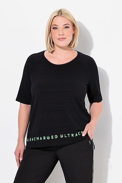 Ulla Popken T-Shirt T-Shirt Saum-Schriftzug Classic günstig online kaufen