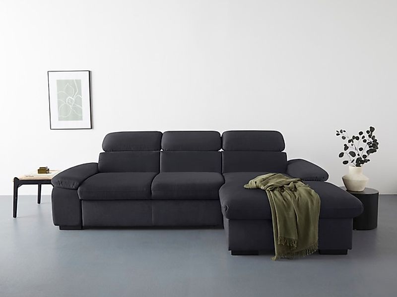 COTTA Ecksofa »Lola L-Form mit Kopfteilfunktion & Hocker«, (Set, mit Hocker günstig online kaufen