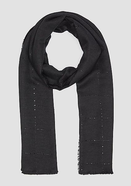 s.Oliver Schal Tuch, Viskosemix-Tuch mit Pailletten günstig online kaufen