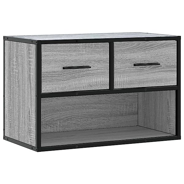 vidaXL TV-Schrank Grau Sonoma 60x31x39,5 cm Holzwerkstoff und Metall 848912 günstig online kaufen