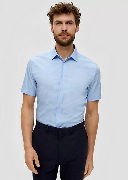 s.Oliver BLACK LABEL Kurzarmhemd Hemd aus Baumwollstretch günstig online kaufen