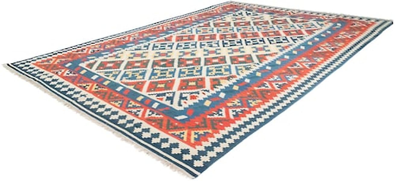 morgenland Wollteppich »Kelim Fars Teppich handgewebt mehrfarbig«, rechteck günstig online kaufen