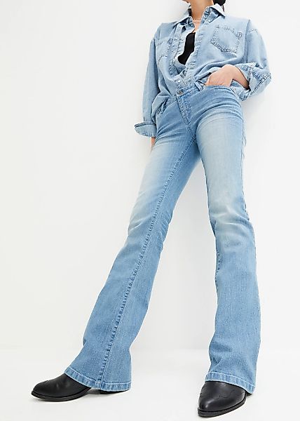 bonprix Bootcut-Jeans "Bootcut-Jeans Mid Waist, Stretch", Bootcut-Jeans Mid günstig online kaufen