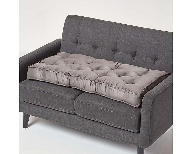 Homescapes Sitzkissen Sofa-Auflage 100 x 48 cm mit Veloursbezug – dickes Si günstig online kaufen