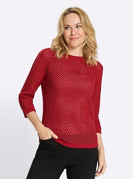 Sieh an! Strickpullover Ajourpullover . günstig online kaufen