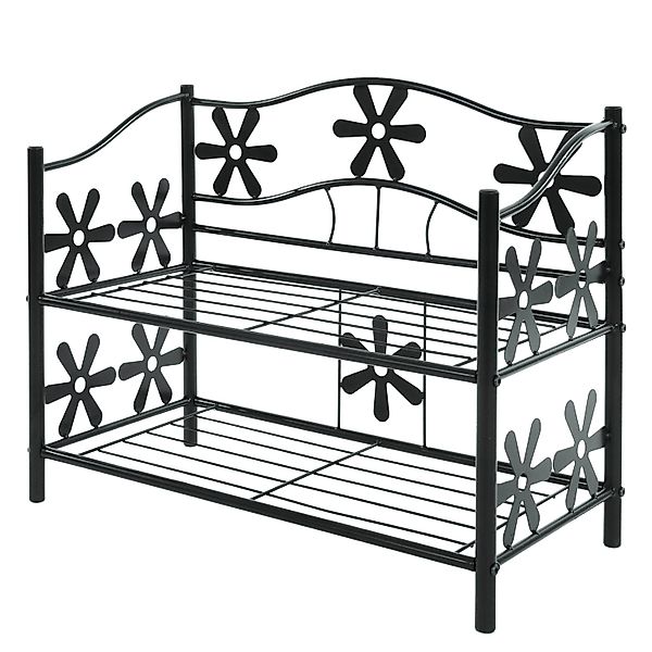 BERLINLODGE Regal Metall Bücherregal Schuhregal Standregal HxBxT 50x60x30cm günstig online kaufen