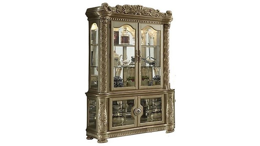 JVmoebel Vitrine Edle Antik Stil Barock Rokoko Schrank Schaufenster Wohnzim günstig online kaufen