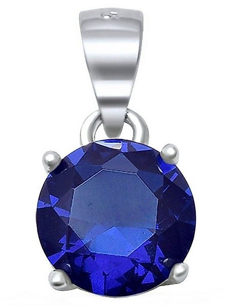 Goldene Hufeisen Kettenanhänger Saphirblau Zirkonia Rund Anhänger aus 925 S günstig online kaufen