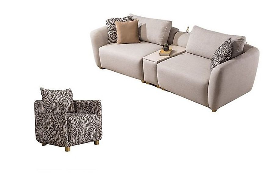 Villa Möbel Polstergarnitur Allegro, (Set, 2-tlg), mit Relax-/Bettfunktion günstig online kaufen