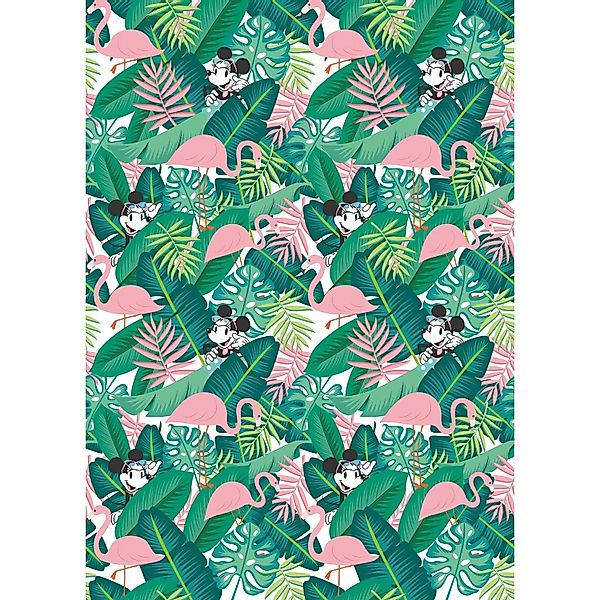 Disney Fototapete Minnie Mouse Grün und Rosa 200 x 280 cm 611696 günstig online kaufen