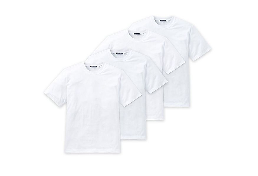 Schiesser T-Shirt Essentials (4-tlg) Rundhals-Ausschnitt günstig online kaufen
