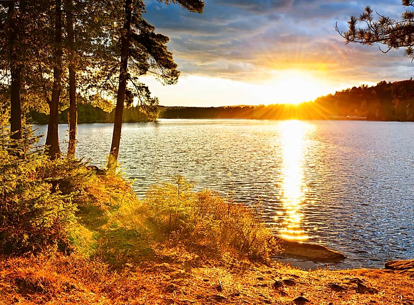 Papermoon Fototapete "Algonquin Park Lake" glatt günstig online kaufen