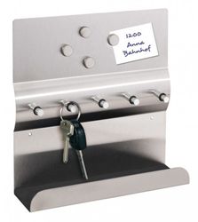 Haushalt International Schlüsselbrett Elegante Edelstahl-Schlüsselleiste mi günstig online kaufen