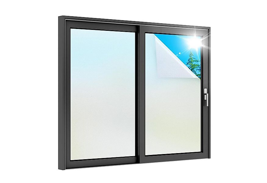 Coonoor Sonnenschutz-Fensterfolie Selbstklebende matte Fensterfolie, UV-Sch günstig online kaufen