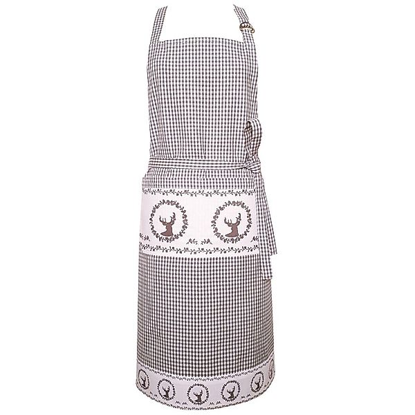 matches21 HOME & HOBBY Kochschürze Latzschürzen RESI Landhaus in rot, (1-tl günstig online kaufen