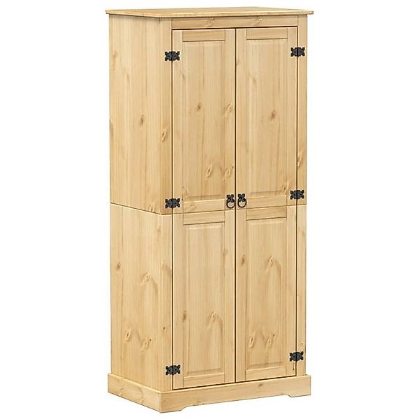 vidaXL Kleiderschrank Kleiderschrank Corona 76x50x170 cm Massivholz Kiefer günstig online kaufen