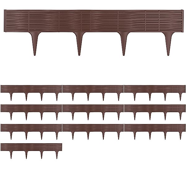 Beeteinfassung 2er-Set Braun 7,8m günstig online kaufen