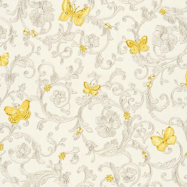 Bricoflor Schmetterling Tapete im Französischen Stil Elegante Tapete im Bar günstig online kaufen