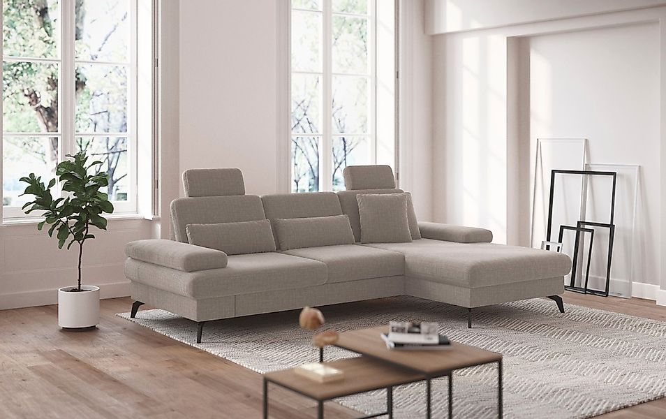 sit&more Ecksofa »Morris L-Form, inkl. Sitztiefenverstellung«, wahlweise mi günstig online kaufen