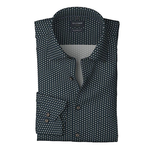 OLYMP Langarmhemd Luxor graphisches Muster, modern fit, Businesshemd, New-K günstig online kaufen