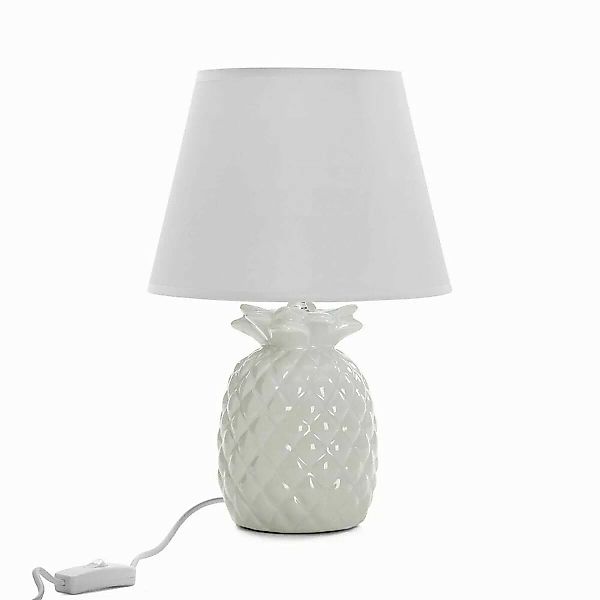 Tischlampe Versa Ananas Weiß Aus Keramik (17 X 34 X 17 Cm) günstig online kaufen