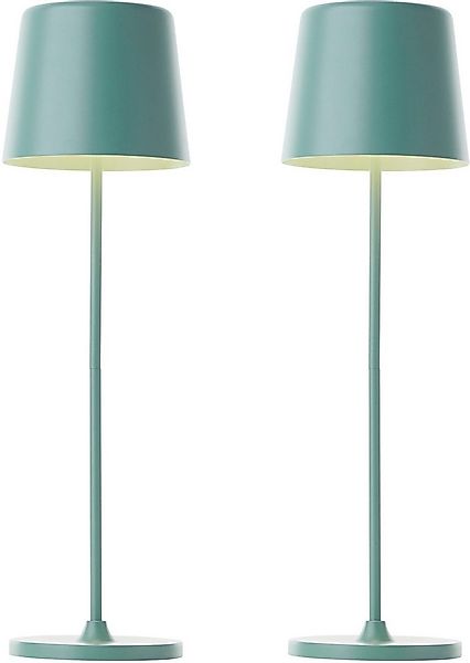 Brilliant LED Tischleuchte Kaami - mobile LED Außen Akku Tischlampe 2er-Set günstig online kaufen