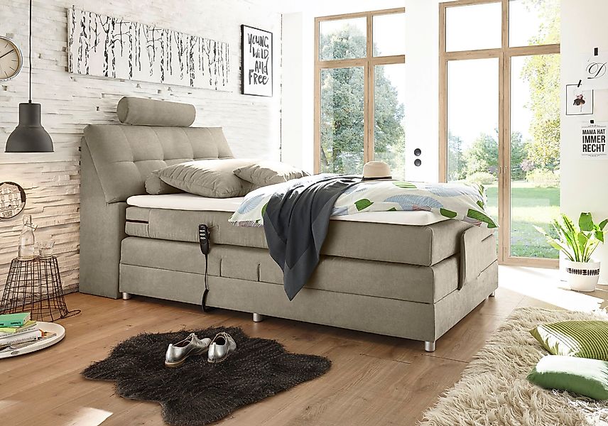 ED EXCITING DESIGN Boxspringbett Palermo, inkl. günstig online kaufen