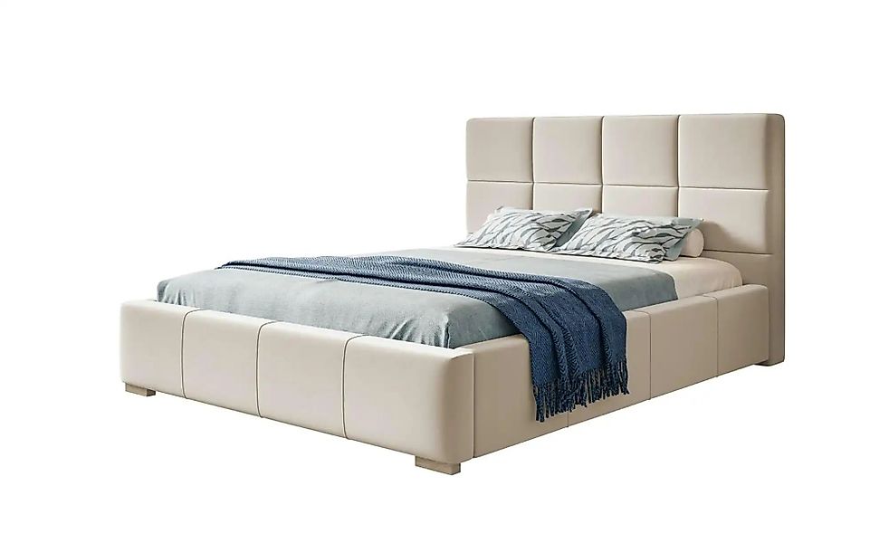 Polsterbett mit Stauraum Poole ¦ creme ¦ Maße (cm): B: 180 H: 104 Betten > günstig online kaufen