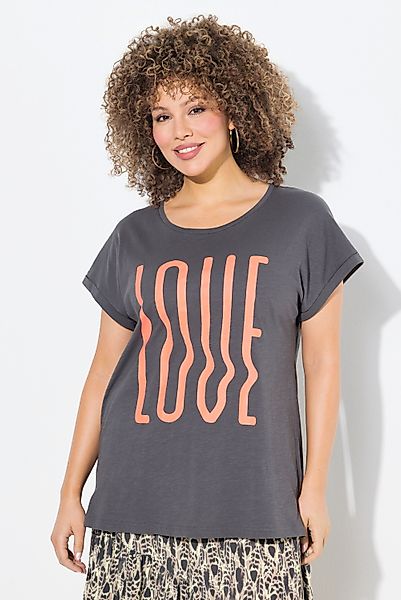 Ulla Popken T-Shirt T-Shirt oversized LOVE günstig online kaufen