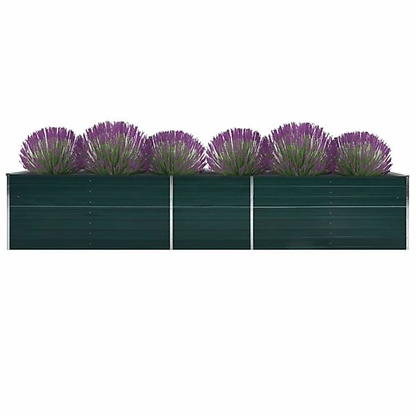 Garten-hochbeet Verzinkter Stahl 400x80x45 Cm Grün günstig online kaufen