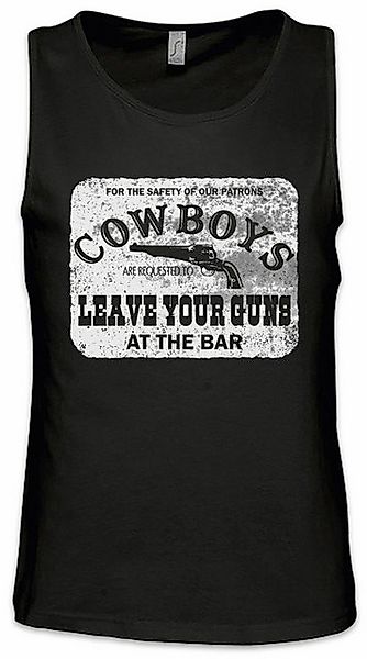 Urban Backwoods Tanktop Cowboys Safety Sign Ärmelloses T-Shirt Cowgirl USA günstig online kaufen