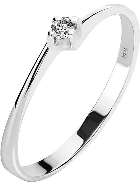 CHRIST Diamantring CHRIST Damen-Damenring 375er Weißgold 1 Diamant günstig online kaufen