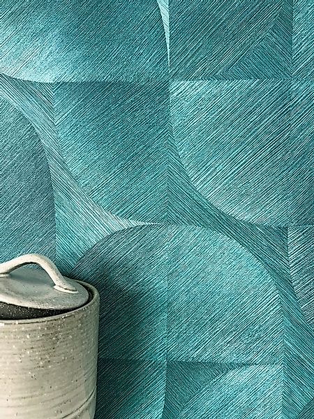 Newroom Vliestapete Marick Blue Tapete Mustertapete Muster,Linien,Verlauf, günstig online kaufen