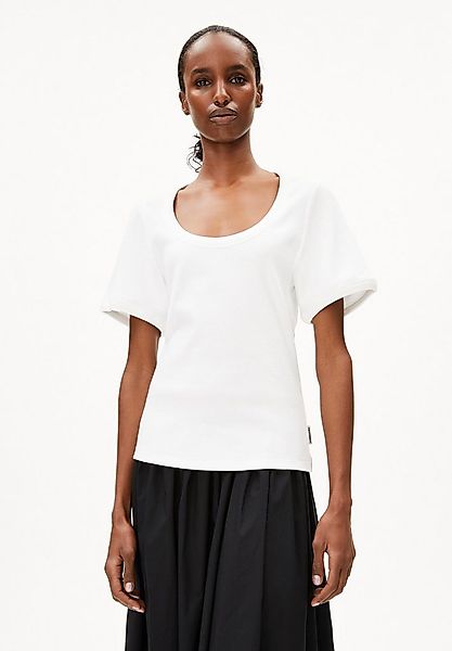 Armedangels T-Shirt VIOLAHAA Ripp-T-Shirt aus Bio-Baumwoll Mix Fitted (Fitt günstig online kaufen