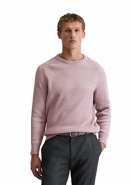 Marc OPolo Rundhalspullover "aus Bio-Baumwolle" günstig online kaufen