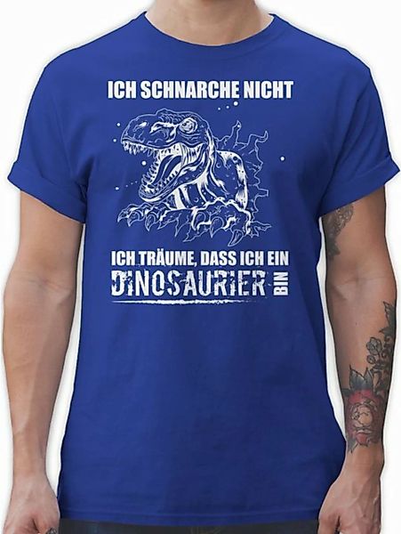 Shirtracer T-Shirt Ich schnarche nicht. Ich träume dass ich ein Dinosaurier günstig online kaufen