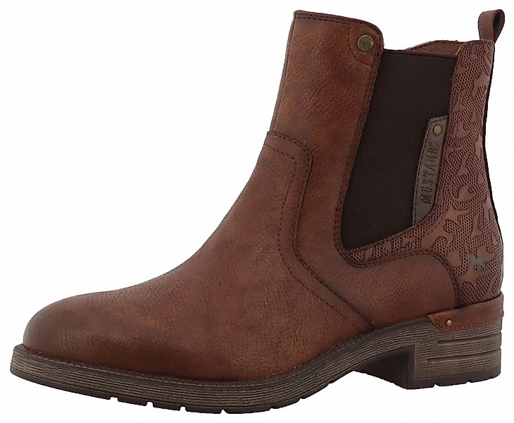 Mustang Shoes Winterstiefelette "Gelja" Stiefelette, Winterboots mit Anzieh günstig online kaufen