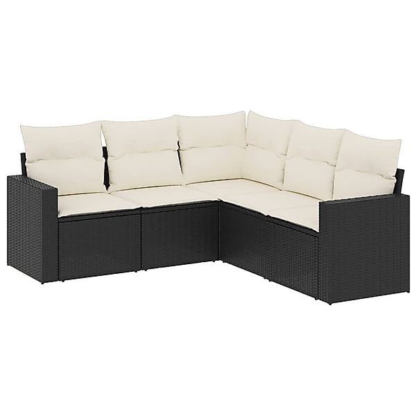 vidaXL Sofaelement 5-tlg. Garten-Sofagarnitur mit Kissen günstig online kaufen