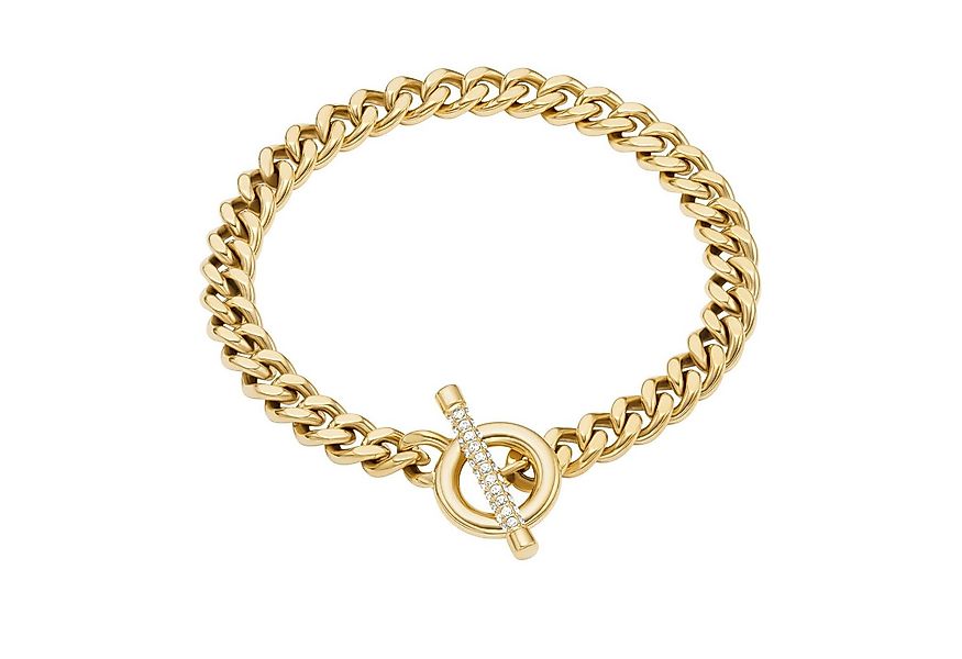 Fossil Armband Schmuck Geschenk Edelstahl CARLIE T-BAR, mit Glasstein günstig online kaufen