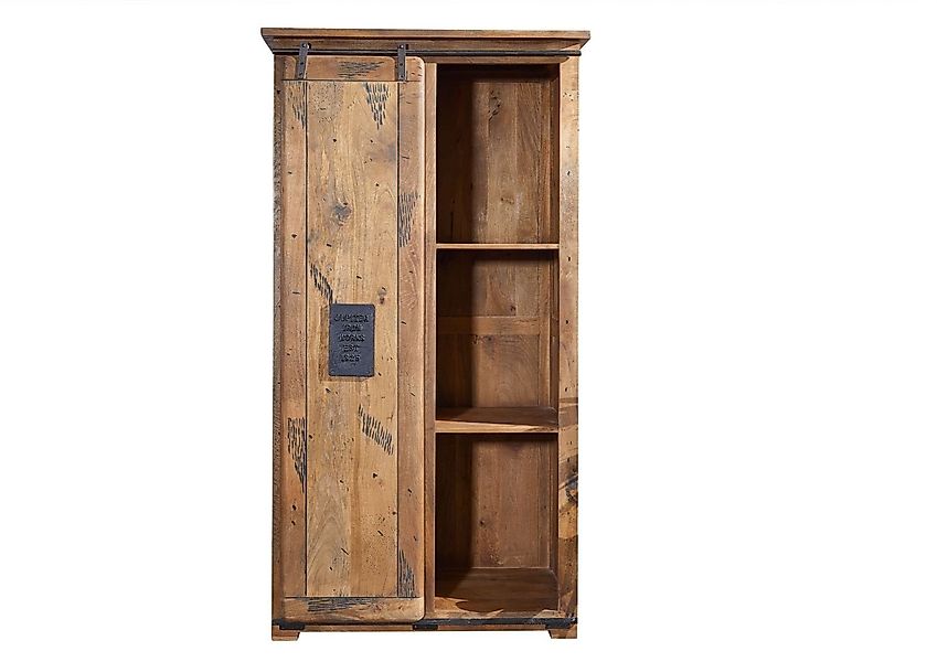 Massivmoebel24 Dreh-/Schwebetürenschrank #116 (Schrank Mango 100x60x190 günstig online kaufen